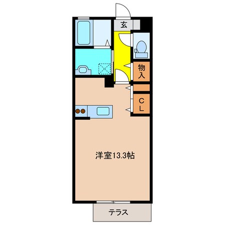 カーサあすかＡ棟（西館）の物件間取画像